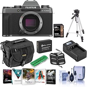 Fujifilm X-T200 Dark Silver Mirrorless Camera Bundle