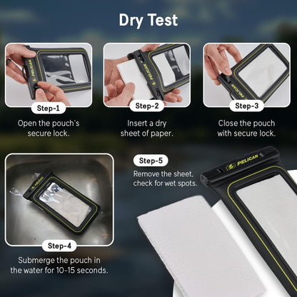 Pelican PP048884 2-Pack Waterproof Phone Pouch Floating Case
