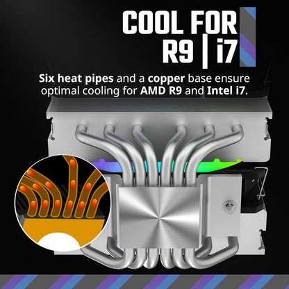 Cooler Master RR-D6NA-17PA-R1 Hyper 620S CPU Air Cooler