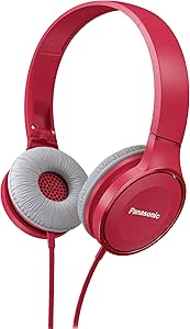 Panasonic RP-HF100M-P On-Ear Headphones with Microphone Pink