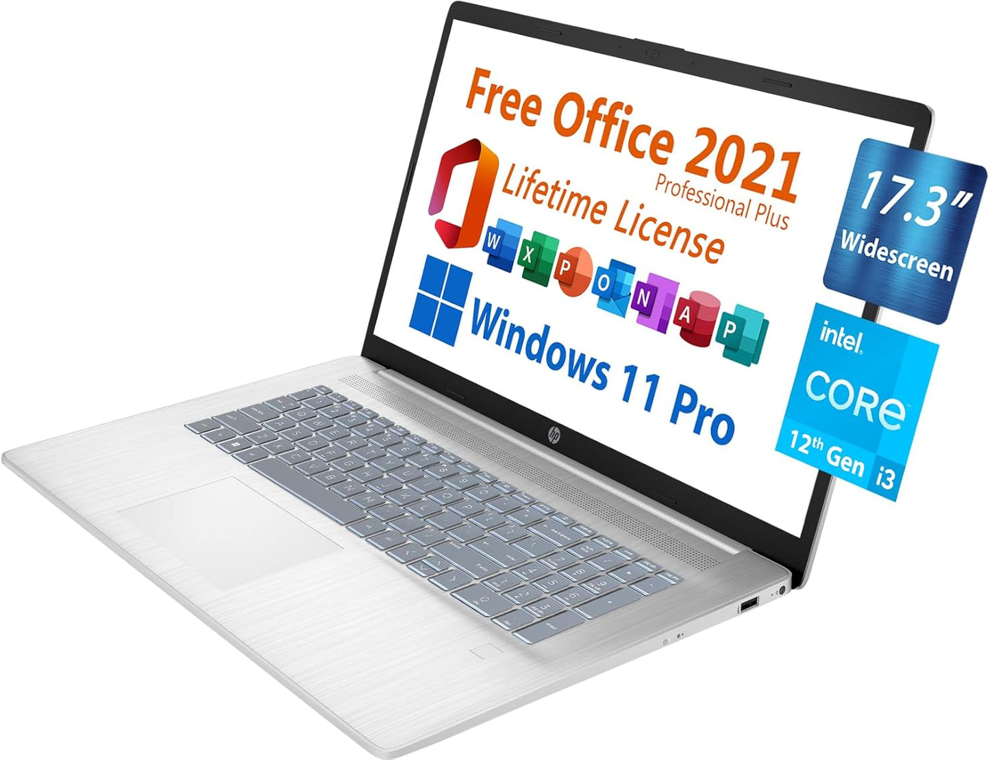 HP 17-cn2083dx i3 Business Laptop + MS Office