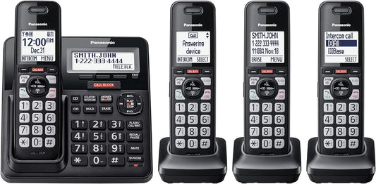 Panasonic KX-TGF944B Cordless Phone 4 Handsets