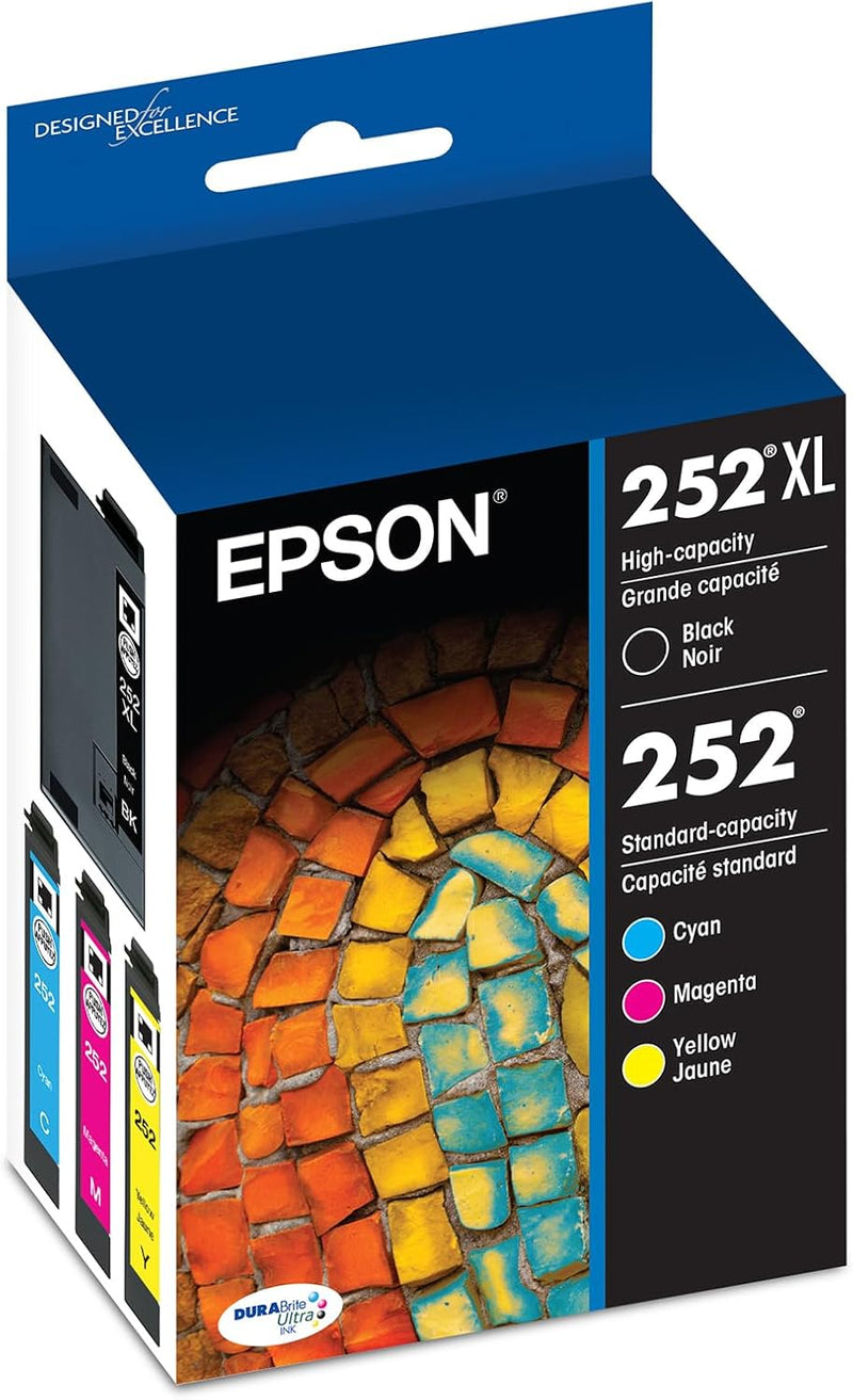 Epson T252XL-BCS DURABrite Ultra Ink Cartridge Combo Pack — main product image