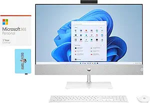 HP 27-cb0156m All-in-One PC - Ryzen 5 5500U, 32GB RAM, 512GB SSD + 2TB HDD