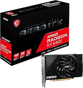 MSI Radeon RX 6400 AERO ITX 4G Gaming Graphics Card