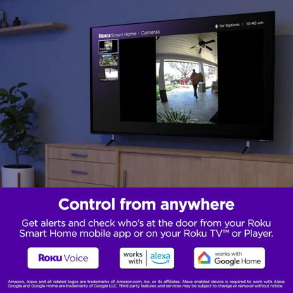 Roku Wire-free Video Doorbell Chime Renewed