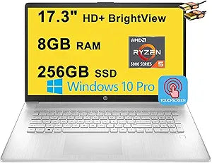 HP 17" Laptop Ryzen 5 5500U 8GB 256GB SSD Win10Pro
