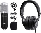 PreSonus HD9+RCM01 Studio Headphones Microphone Recording Bundle