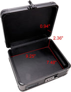 Vaultz VZ00308 Locking Cash Box - Combination Lock - Tactical Black