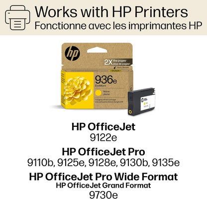HP 4S6V5LN 936e EvoMore Yellow Ink Cartridge