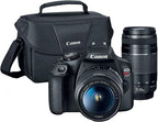 Canon E15CNEOSRT7LENX2 Rebel T7 DSLR Double Lens Bundle
