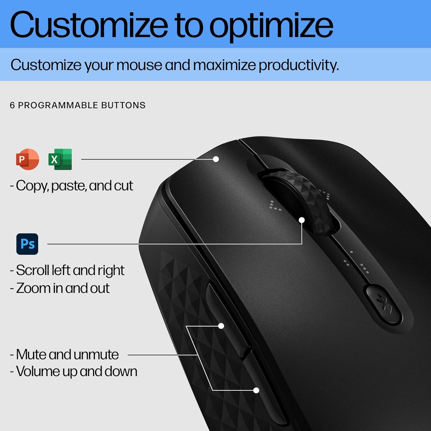 HP 7M1D3AA#ABA 420 Programmable Bluetooth Mouse