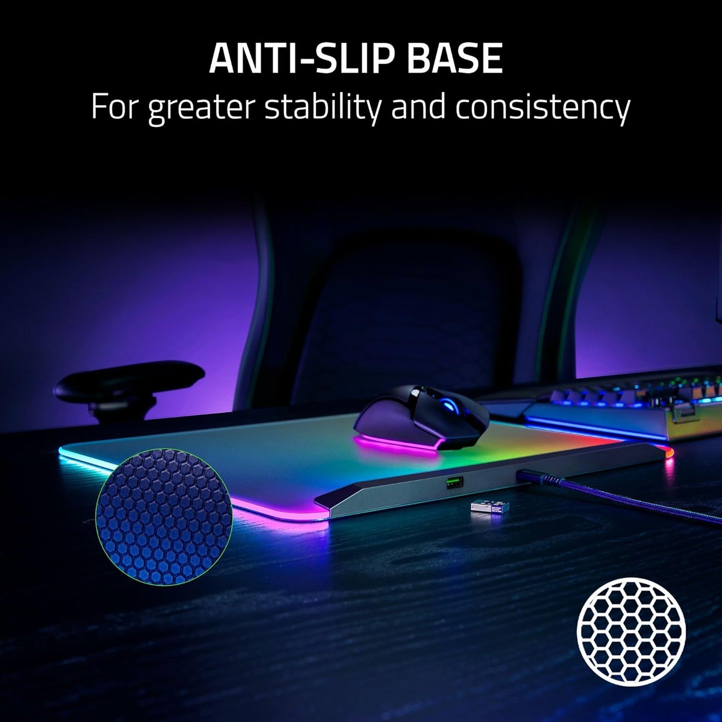 Razer RZ02-04920100-R3U1 Firefly V2 Pro RGB Mouse Mat