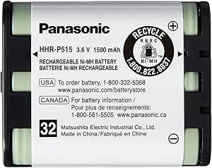 Panasonic HHRP515A NiMH Rechargeable Cordless Phone Battery — main product image