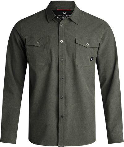 Spyder Button Down Shirt - Regular Fit Tech Performance