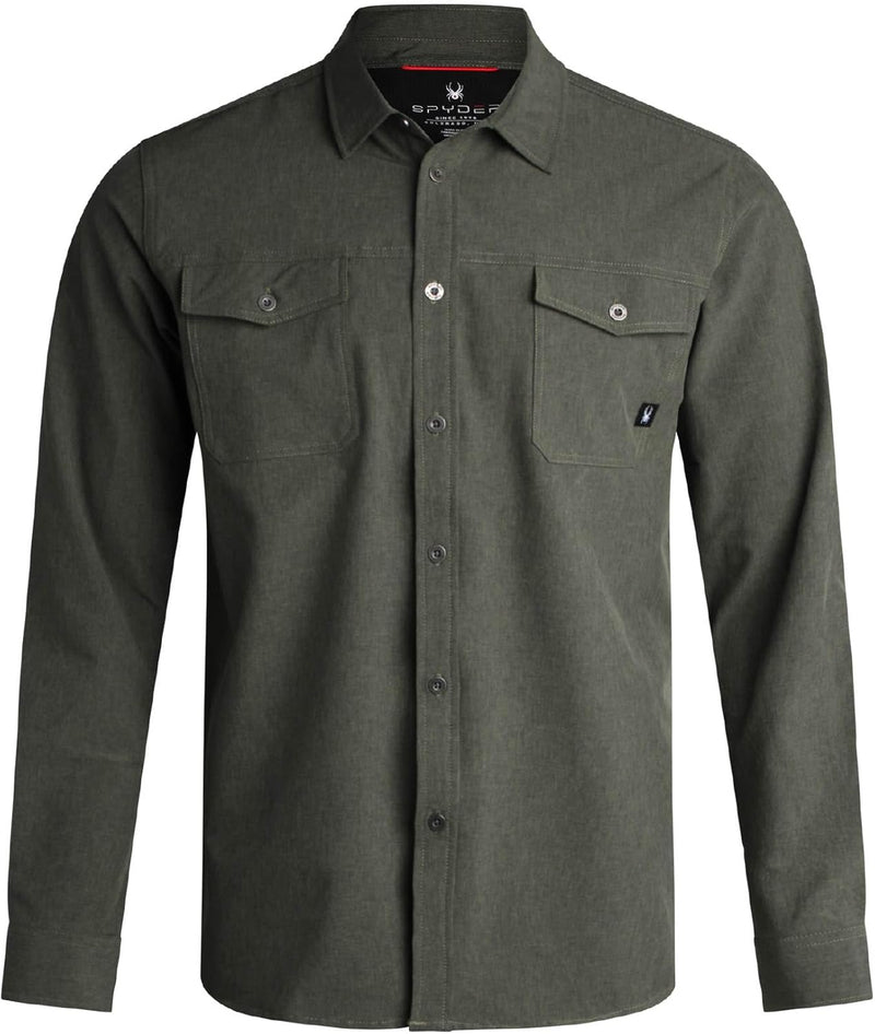Spyder Button Down Shirt - Regular Fit Tech Performance — main product image