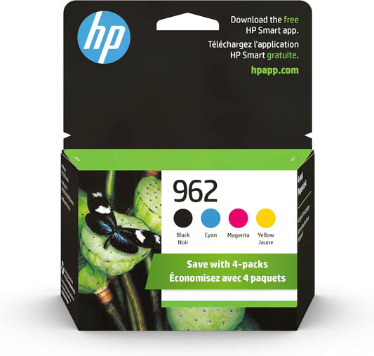 HP 3YQ25AN#140 Original 962 Ink Cartridge 4-Pack
