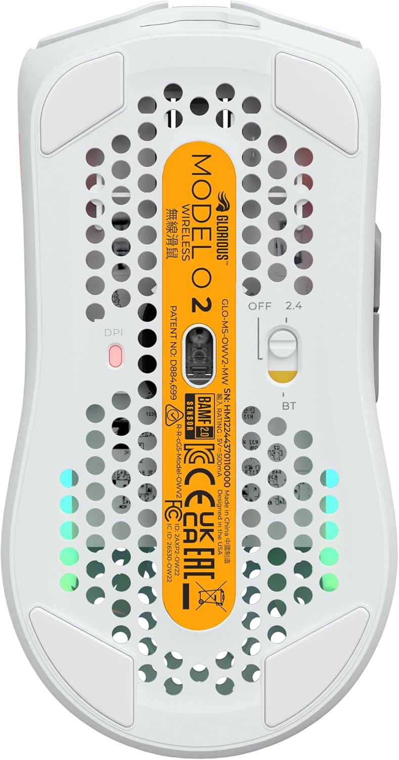 Glorious GLO-MS-OWV2-MW Model O 2 Wireless Gaming Mouse White