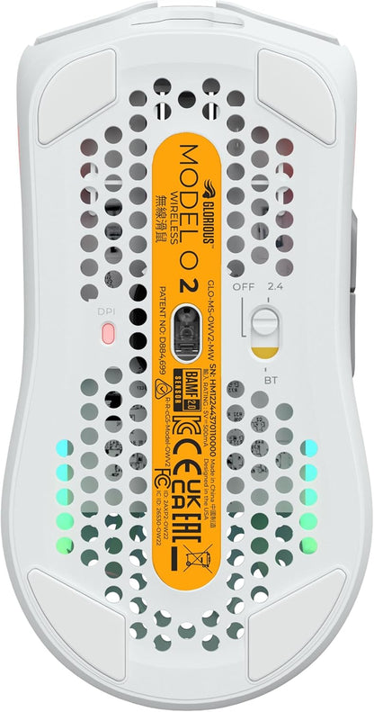 Glorious GLO-MS-OWV2-MW Model O 2 Wireless Gaming Mouse White
