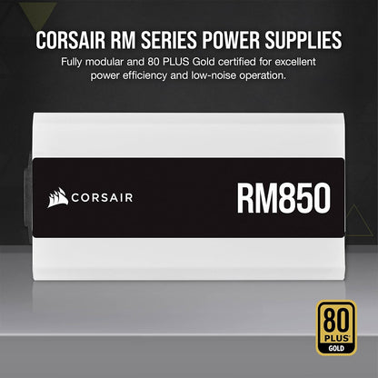 Corsair RM Series RM850 White 850W PSU (Renewed)
