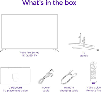 Roku 75R8B5 75-Inch Pro Series 4K QLED Smart TV