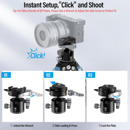 Sirui GH30 Low Profile Tripod Head Quick Release