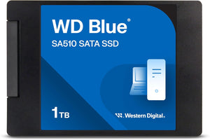 Western Digital 1TB WD Blue SA510 SATA Internal Solid State Drive SSD - SATA III 6 Gb/s, 2.5"/7mm, Up to 560 MB/s - WDS100T3B0A