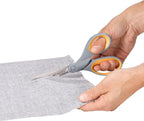 Westcott 13529 8-Inch Titanium Office Scissors Yellow/Gray
