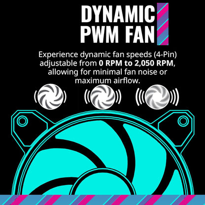 Cooler Master MFL-B2DN-213P2-R2 MasterFan MF120 Halo² ARGB Fan