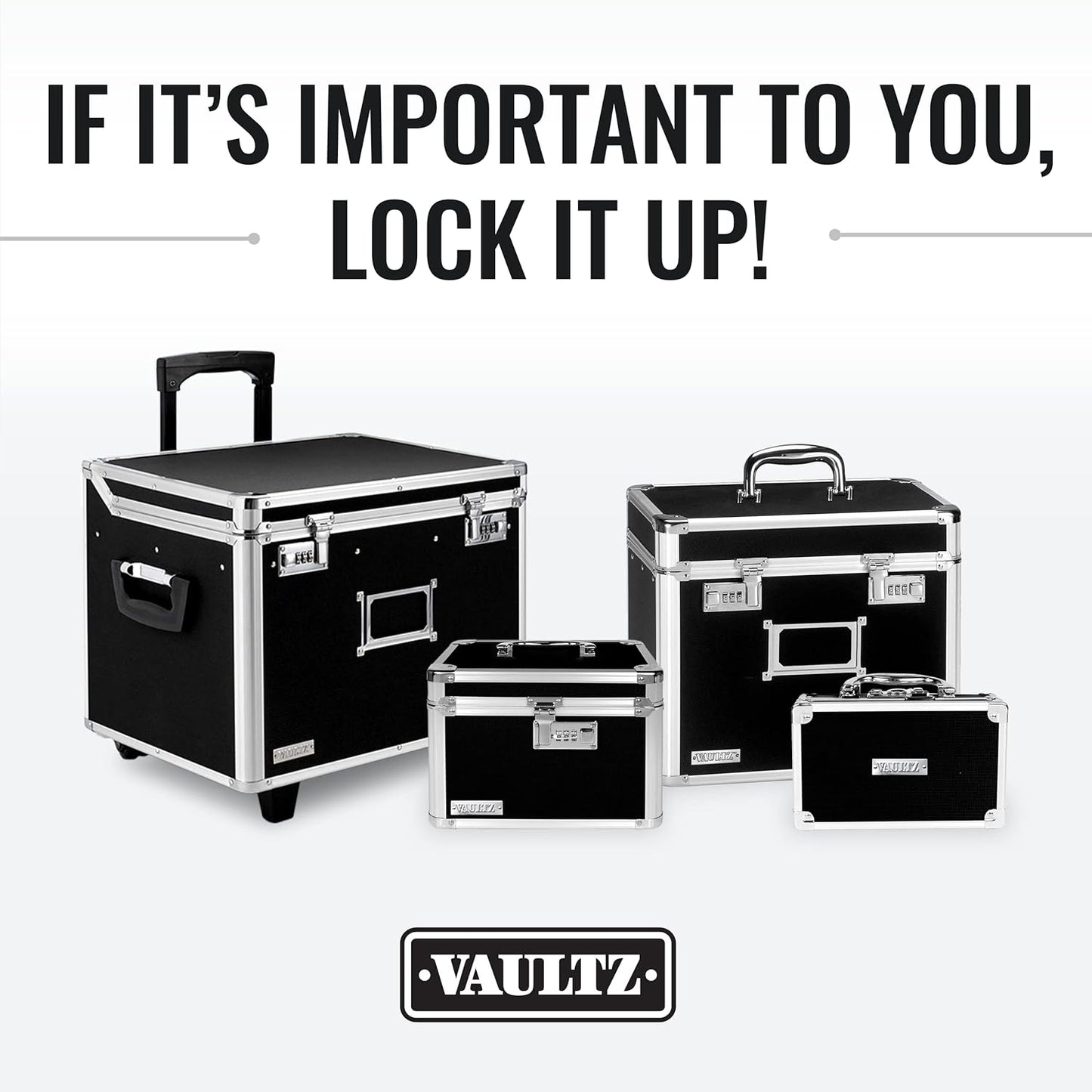 Vaultz VZ01187 Locking File Organizer Box Letter Size