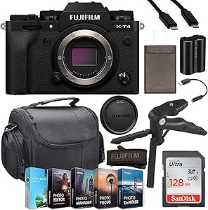 Fujifilm 16652855 X-T4 Mirrorless Camera Bundle Black