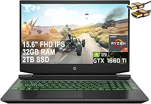 HP Pavilion Gaming Laptop Ryzen 7 GeForce GTX 1660Ti Renewed