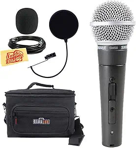 Shure AUS-SM58S-COMBO-STD SM58S Vocal Microphone Bundle