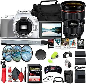 Canon 3457C001 EOS 250D DSLR with 24-70mm Lens Bundle - Renewed
