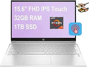 HP Pavilion 15" Ryzen 7 32GB RAM Touchscreen Laptop