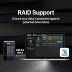 QNAP TR-002 4TB RAID 1 DAS IronWolf