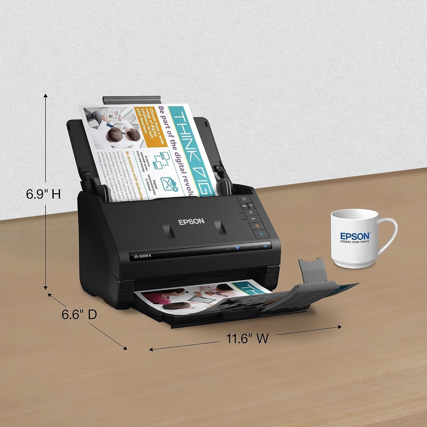 Epson ES-500W II Wireless Duplex Document Scanner