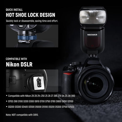 Neewer Z760-N TTL Speedlight Flash for Nikon
