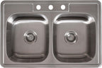 MSI AMZ-STLSNKS-0012 Stainless Steel Kitchen Sink Double Bowl