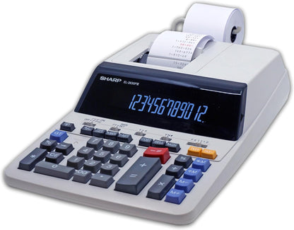Sharp EL2630PIII 12-Digit Commercial Printing Calculator