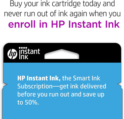HP 7FP21TN 68 Black Ink Cartridge: Envy Series, Instant Ink Eligible
