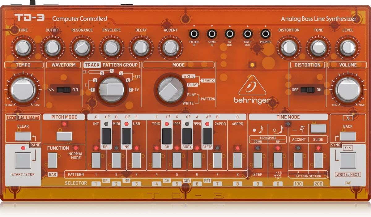 Behringer 000-EDV04-00010 TD-3-TG Analog Bass Synthesizer