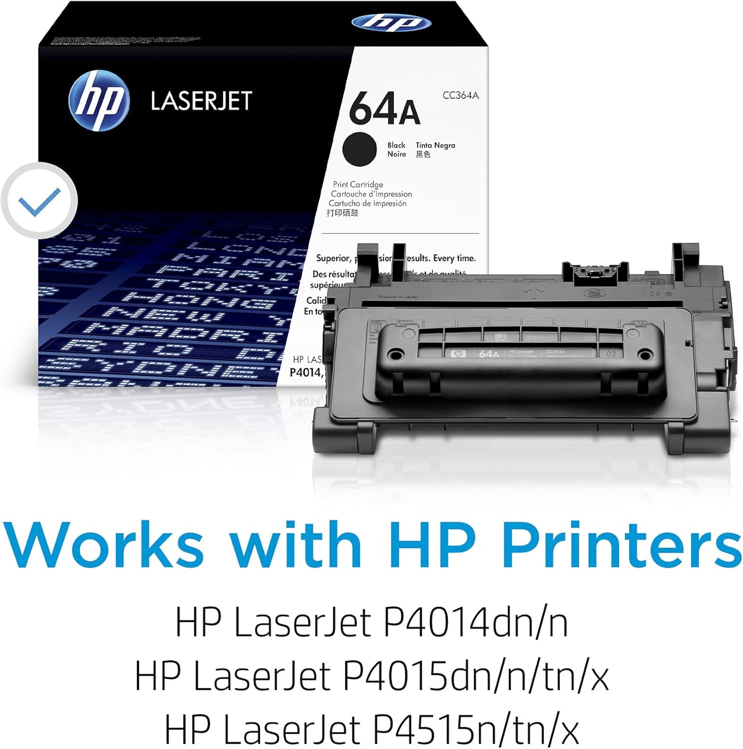 HP 64A Black Toner Cartridge CC364A LaserJet