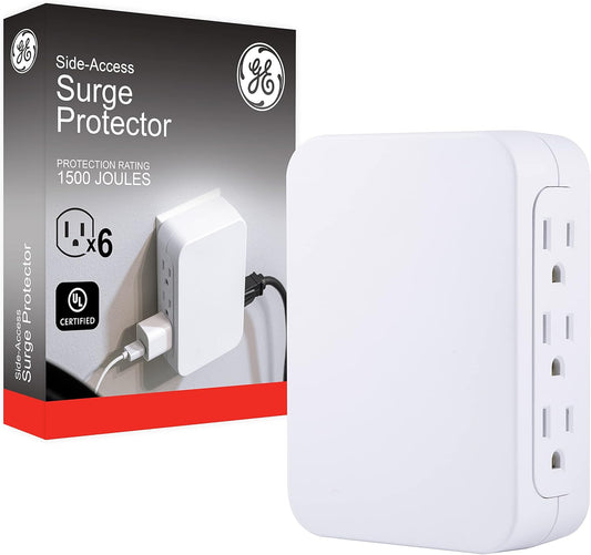 GE 10353 Pro 6-Outlet Side Access Surge Protector