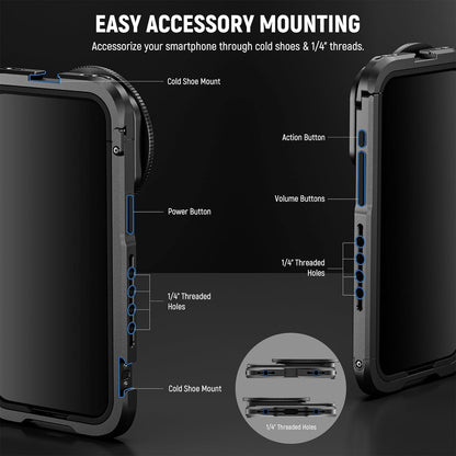 Neewer 10103135 iPhone 15 Pro Max Video Cage Rig
