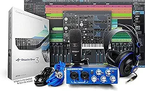 PreSonus Abox Studio Audio Interface Recording Software Bundle