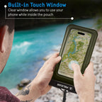 Pelican PP043304 Marine Waterproof Floating Phone Pouch Olive