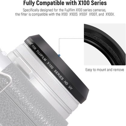 Neewer 10102285 UV Protection Filter for Fujifilm X100 Series