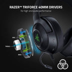 Razer RZ04-03750100-R3U1 Kraken V3 X Gaming Headset 7.1 Surround Sound