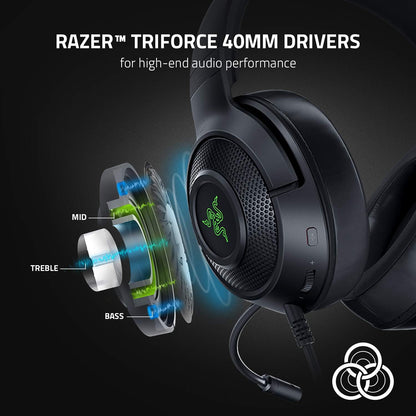 Razer RZ04-03750100-R3U1 Kraken V3 X Gaming Headset 7.1 Surround Sound